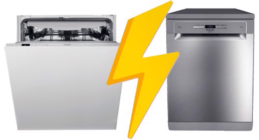 Qual è la differenza tra una lavastoviglie da incasso e una libera installazione?